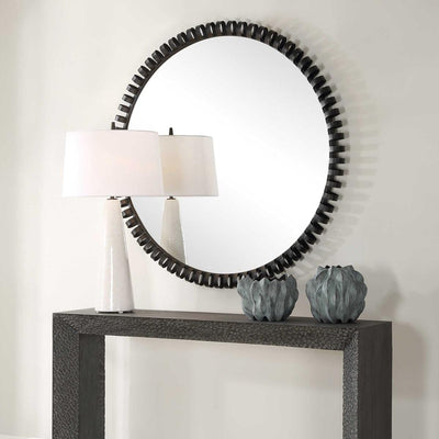 Uttermost Mirrors Corona Modern Round Mirror House of Isabella UK