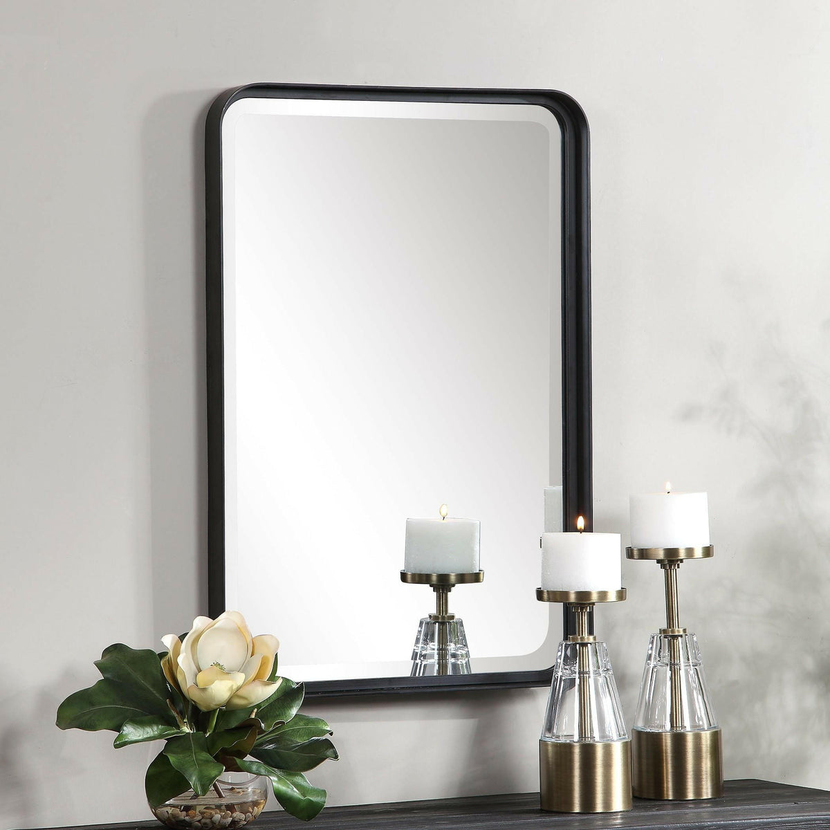 Croften Black Vanity Mirror.