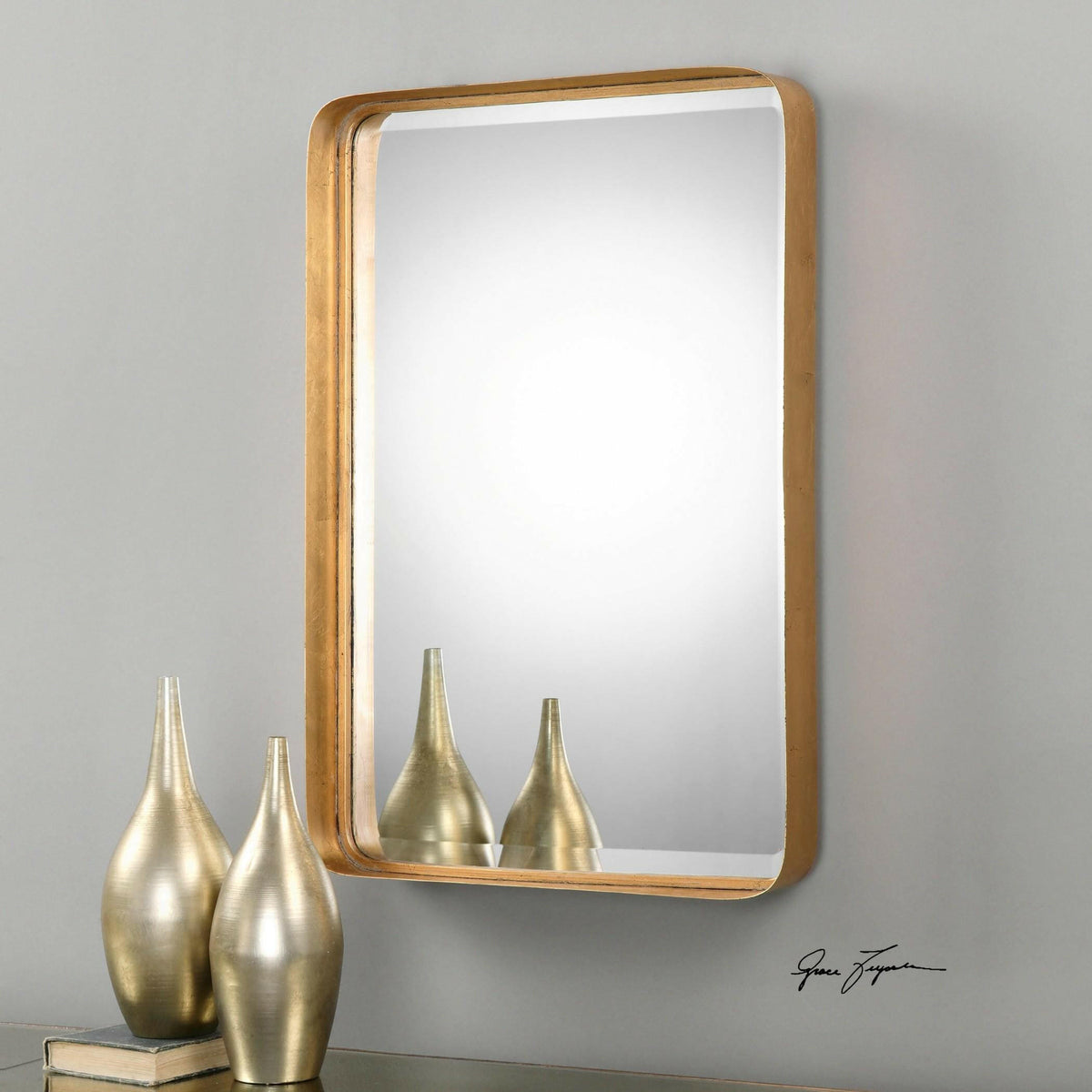 Crofton Antique Gold Mirror.