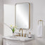Uttermost Mirrors Crofton Lighted Brass Vanity Mirror House of Isabella UK