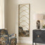 Uttermost Mirrors Crossed Up Full Length Mirror in Gold House of Isabella UK