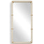Uttermost Mirrors Cyprus Mirror in White Leather House of Isabella UK