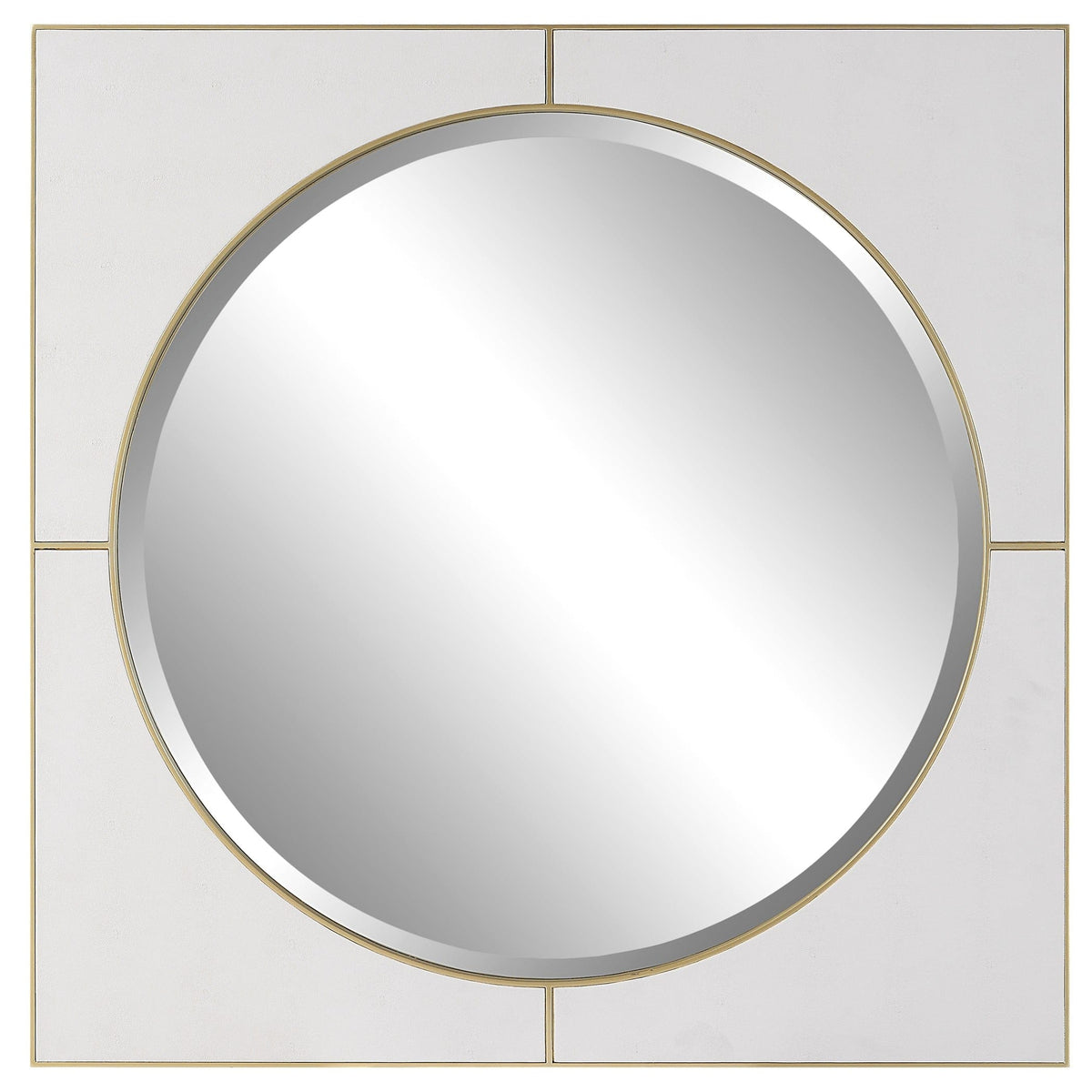 Uttermost Mirrors Cyprus White Square Mirror House of Isabella UK