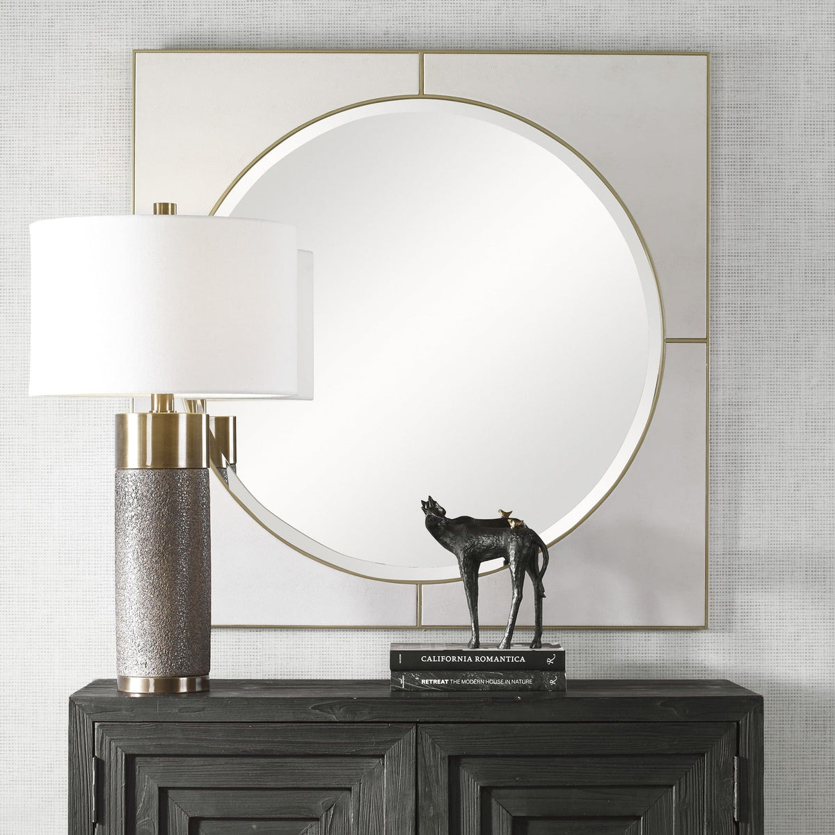 Uttermost Mirrors Cyprus White Square Mirror House of Isabella UK