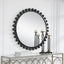 Uttermost Mirrors Cyra Black Round Mirror House of Isabella UK