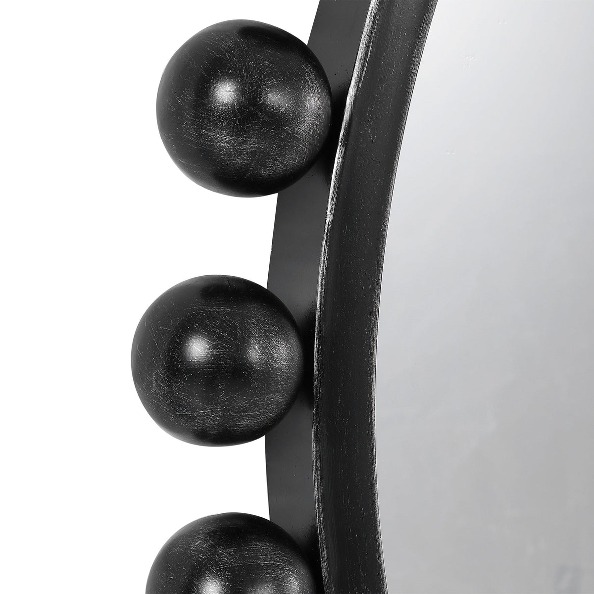 Uttermost Mirrors Cyra Black Round Mirror House of Isabella UK