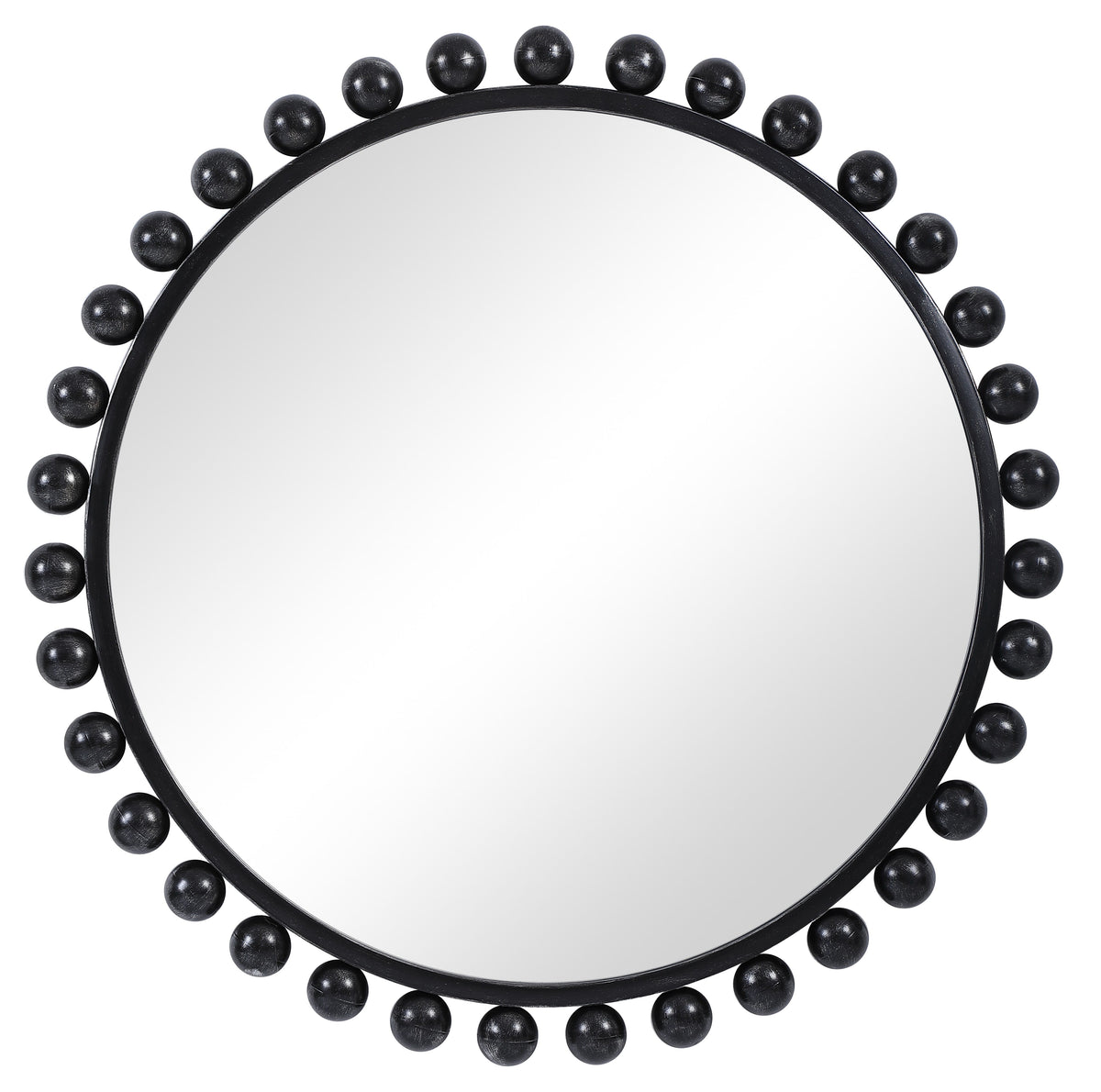 Uttermost Mirrors Cyra Black Round Mirror House of Isabella UK
