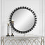 Uttermost Mirrors Cyra Black Round Mirror House of Isabella UK