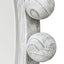 Uttermost Mirrors Cyra Round Wood Mirror in Aged Ivory House of Isabella UK