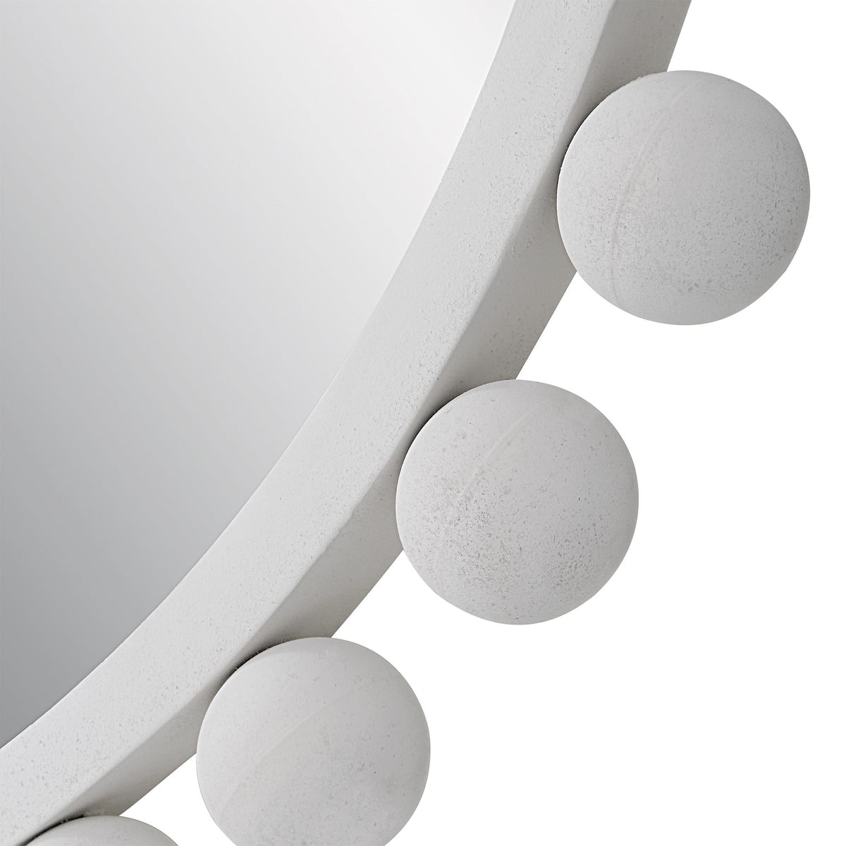 Uttermost Mirrors Cyra White Round Mirror House of Isabella UK