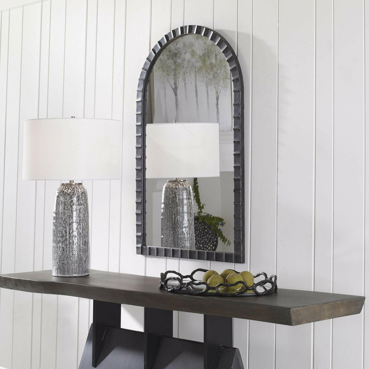 Dandridge Black Arch Mirror.