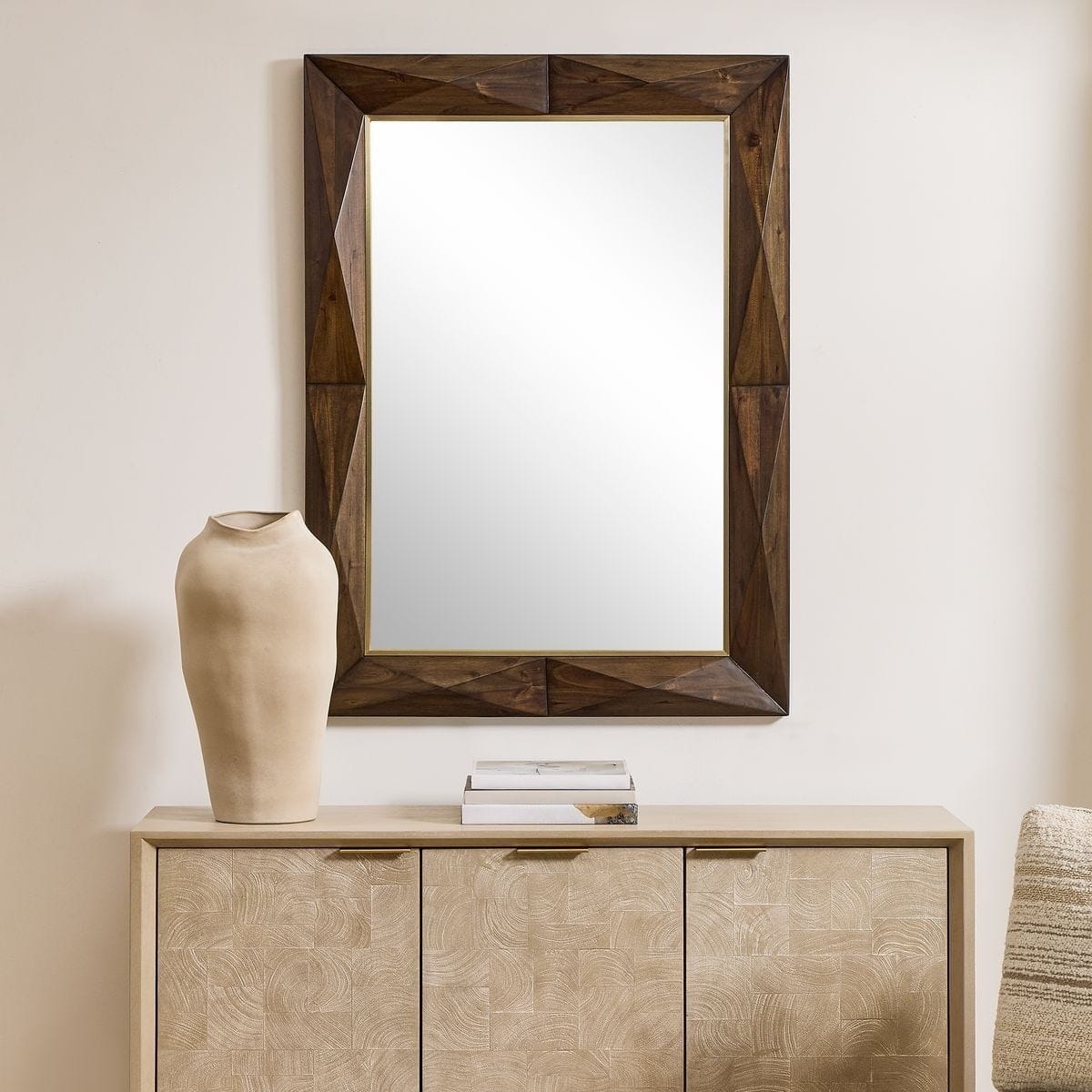 Uttermost Mirrors Diamond In The Rough Mirror in Wood House of Isabella UK