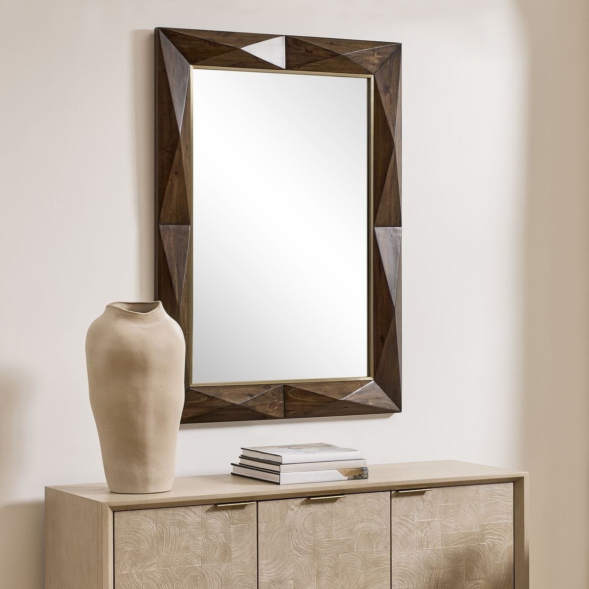 Uttermost Mirrors Diamond In The Rough Mirror in Wood House of Isabella UK