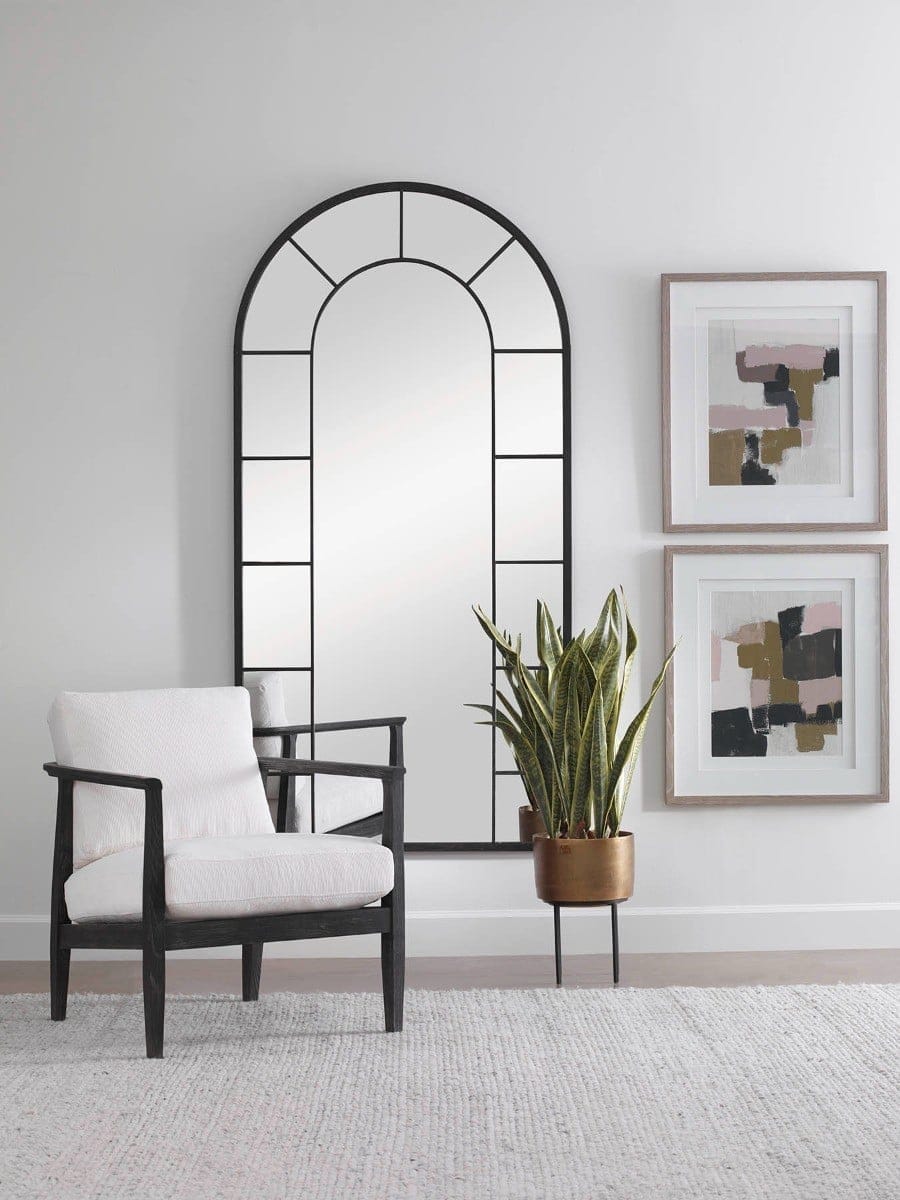 Uttermost Mirrors Dillingham Black Arch Mirror House of Isabella UK