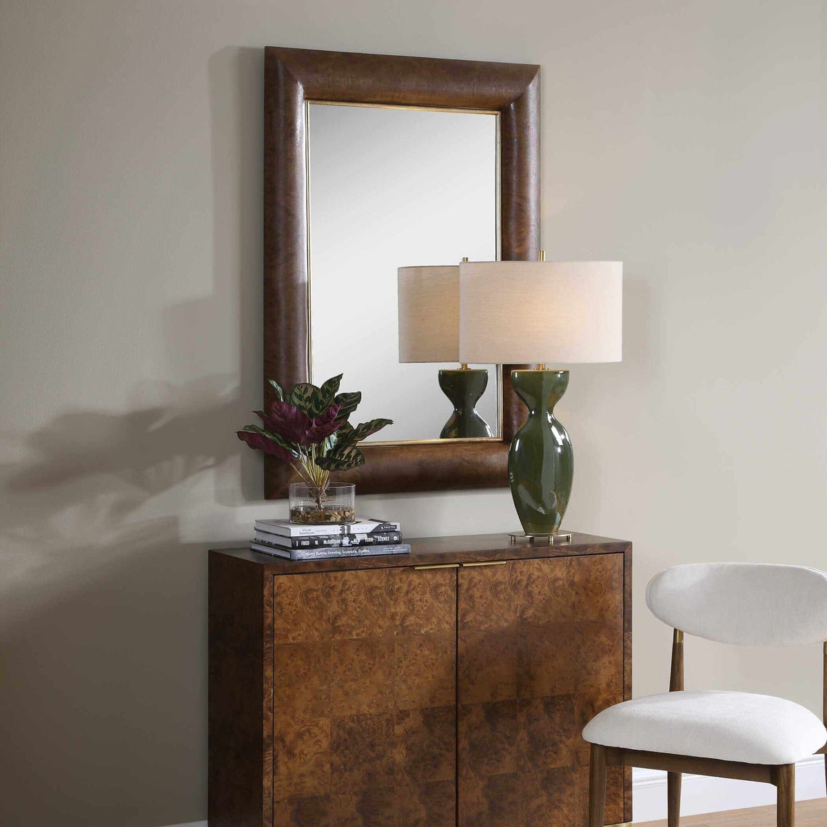 Uttermost Mirrors Donovan Wood Rectangular Mirror House of Isabella UK