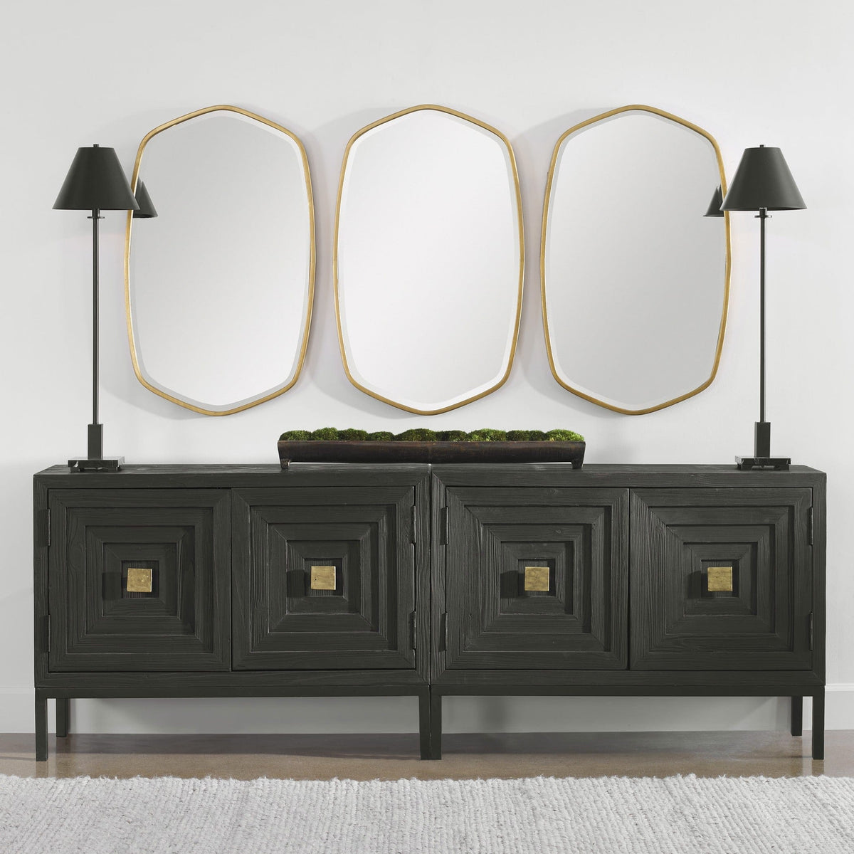 Uttermost Mirrors Duronia Antiqued Gold Mirror House of Isabella UK