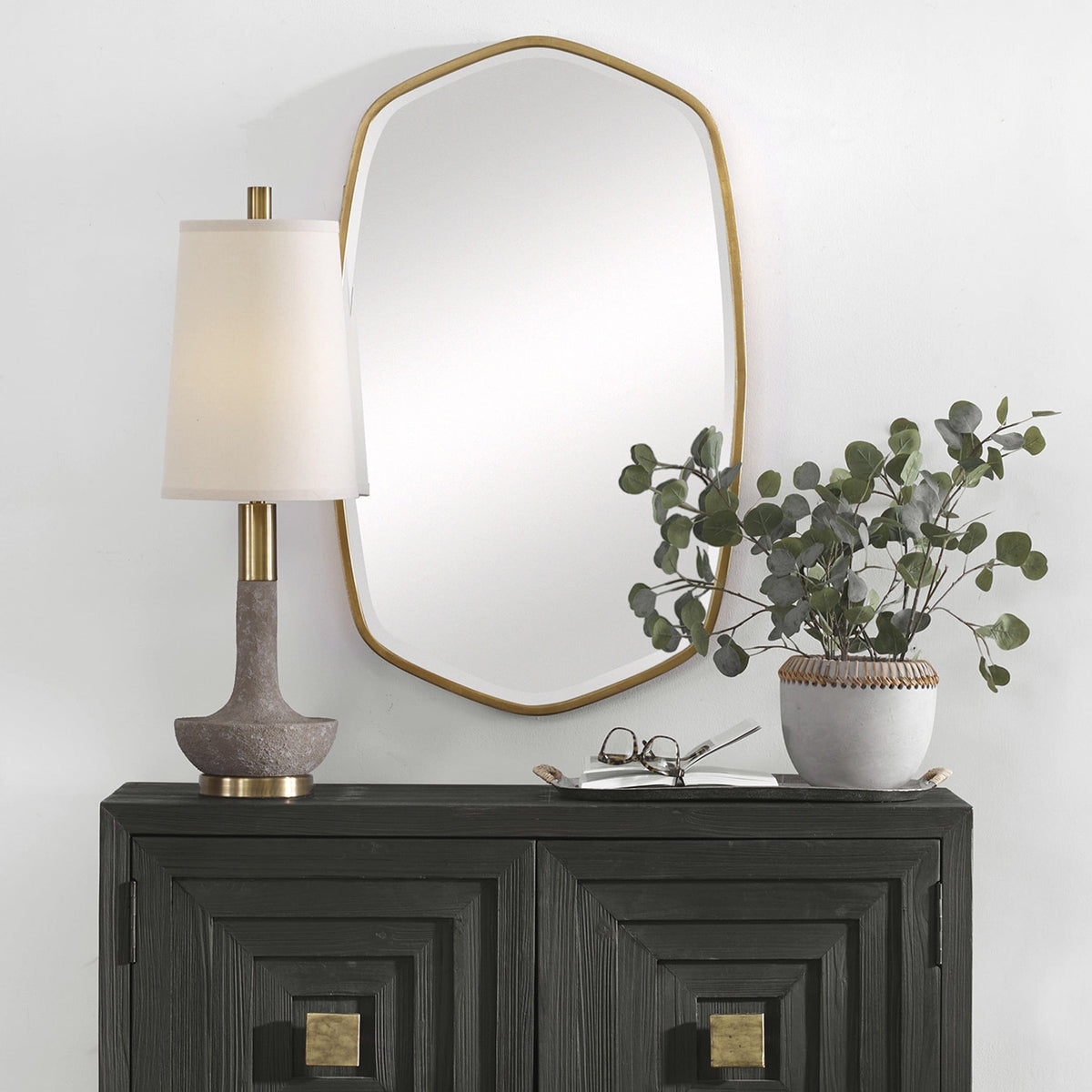 Uttermost Mirrors Duronia Antiqued Gold Mirror House of Isabella UK
