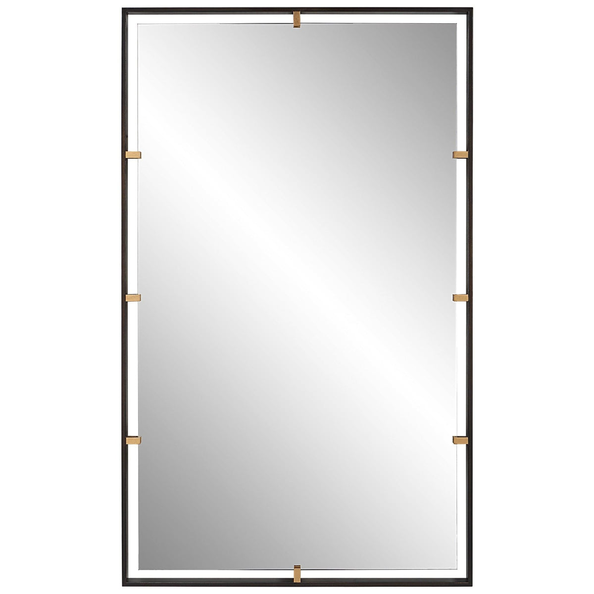 Uttermost Mirrors Egon Rectangular Bronze Mirror House of Isabella UK