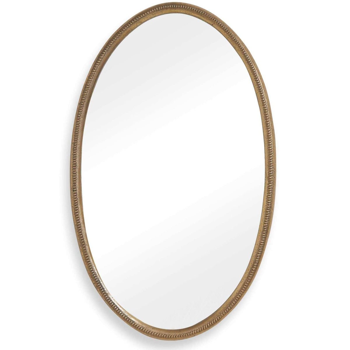 Uttermost Mirrors Ellis Beaded Brass Oval Mirror House of Isabella UK