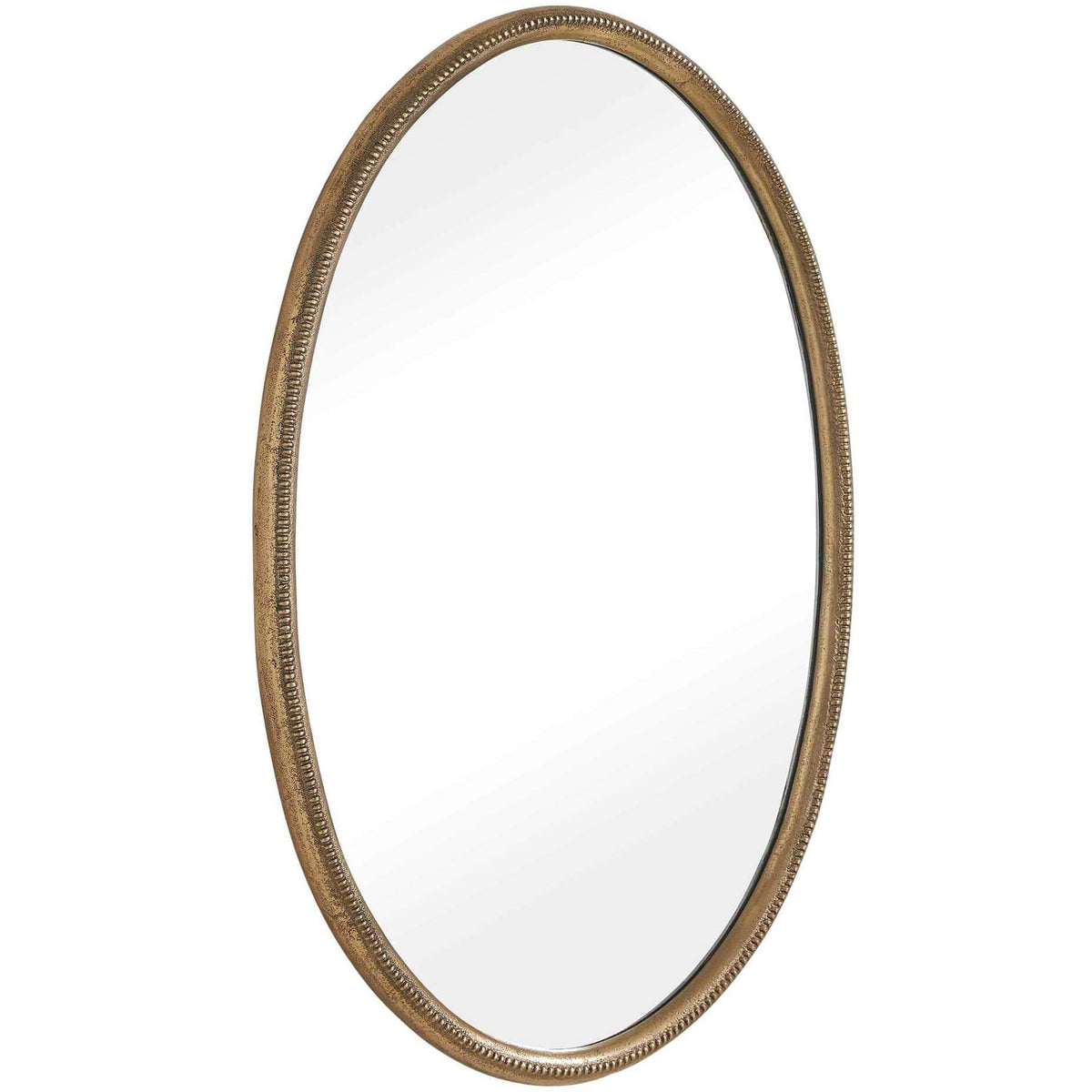 Uttermost Mirrors Ellis Beaded Brass Oval Mirror House of Isabella UK