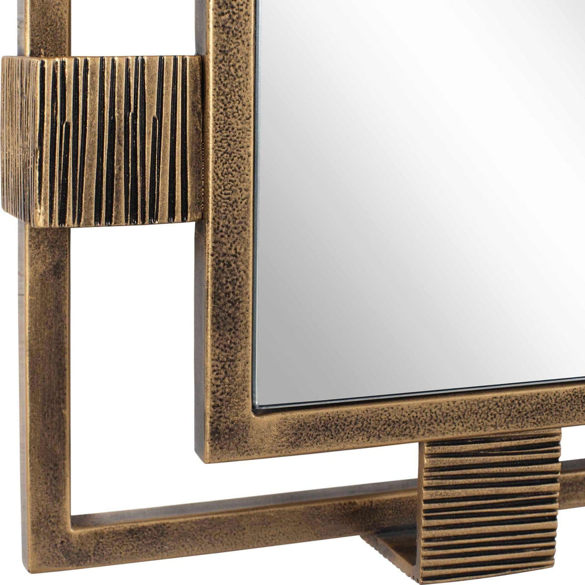 Uttermost Mirrors Elsher Vintage Gold Mirror House of Isabella UK
