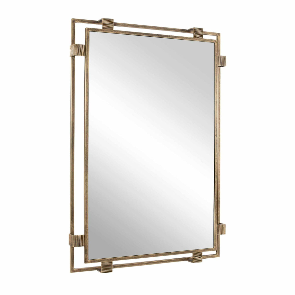 Uttermost Mirrors Elsher Vintage Gold Mirror House of Isabella UK