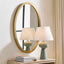 Uttermost Mirrors Elstree Antique Brass Oval Mirror House of Isabella UK