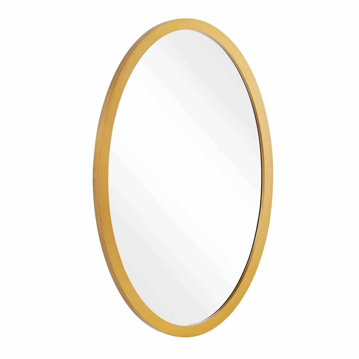 Uttermost Mirrors Elstree Antique Brass Oval Mirror House of Isabella UK