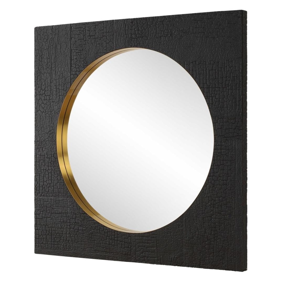 Uttermost Mirrors Ember Black Square Mirror House of Isabella UK
