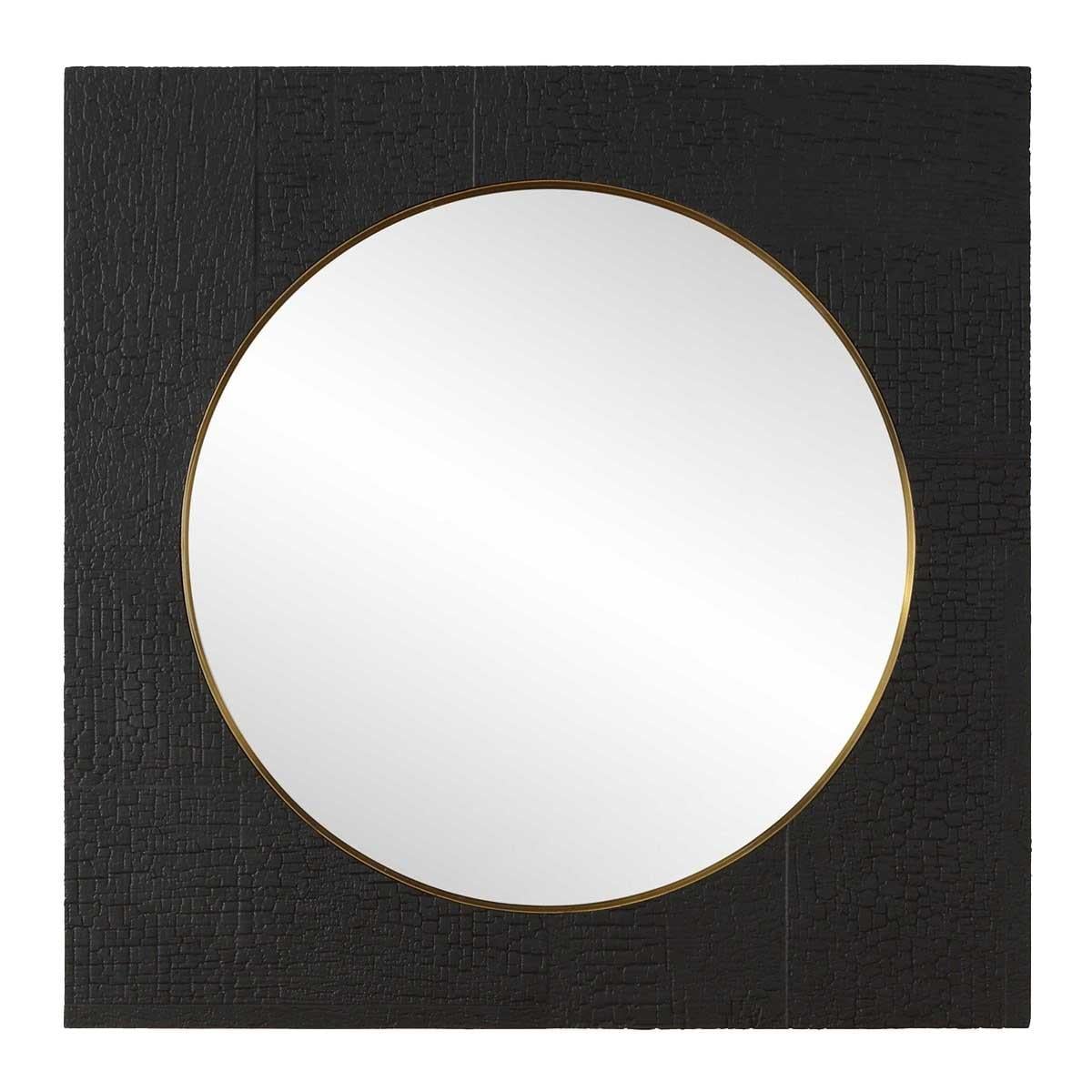 Uttermost Mirrors Ember Black Square Mirror House of Isabella UK