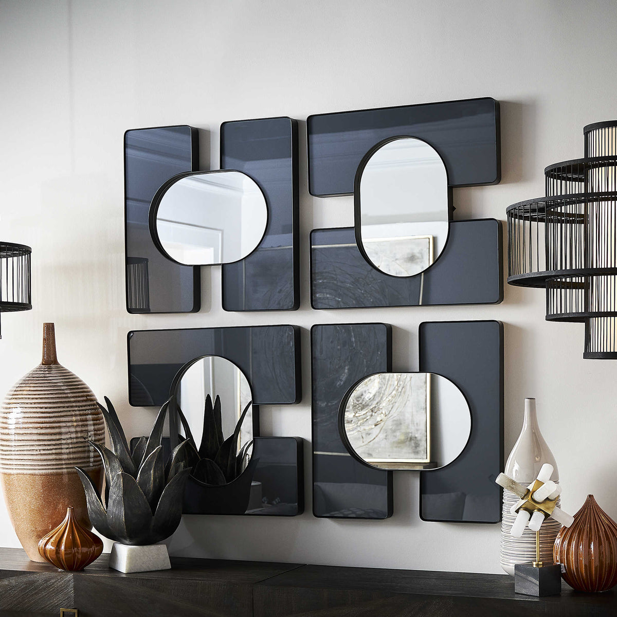 Uttermost Mirrors Embrace Square Mirror - 24x24 Smoke House of Isabella UK