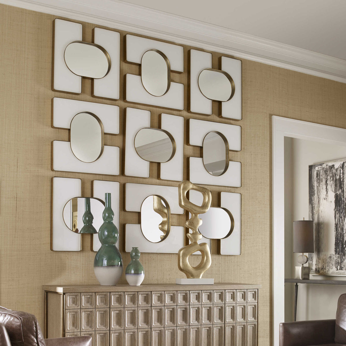 Uttermost Mirrors Embrace Square Mirror - 24x24 White House of Isabella UK