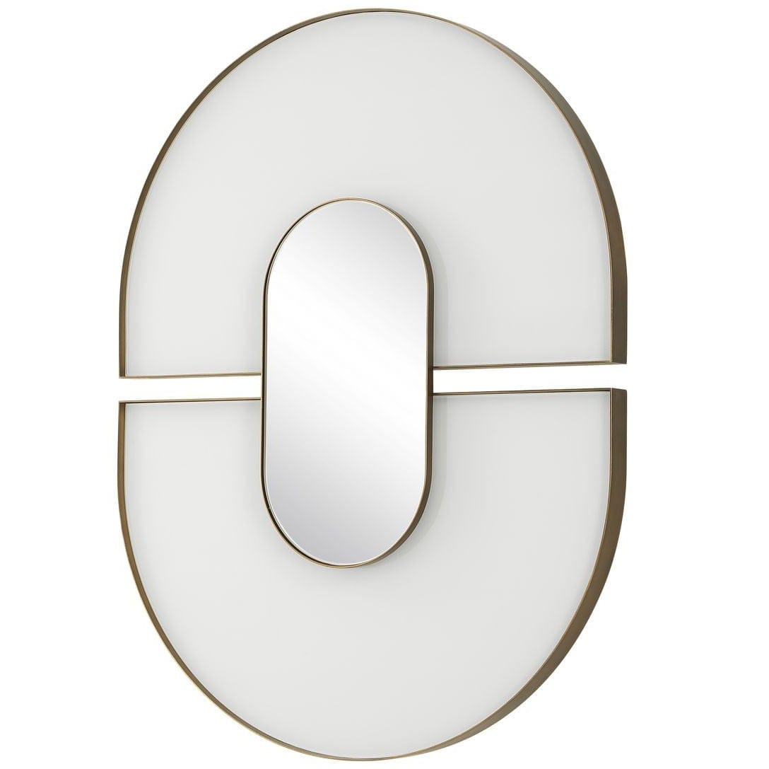 Uttermost Mirrors Encase Modern Oval Mirror in White House of Isabella UK