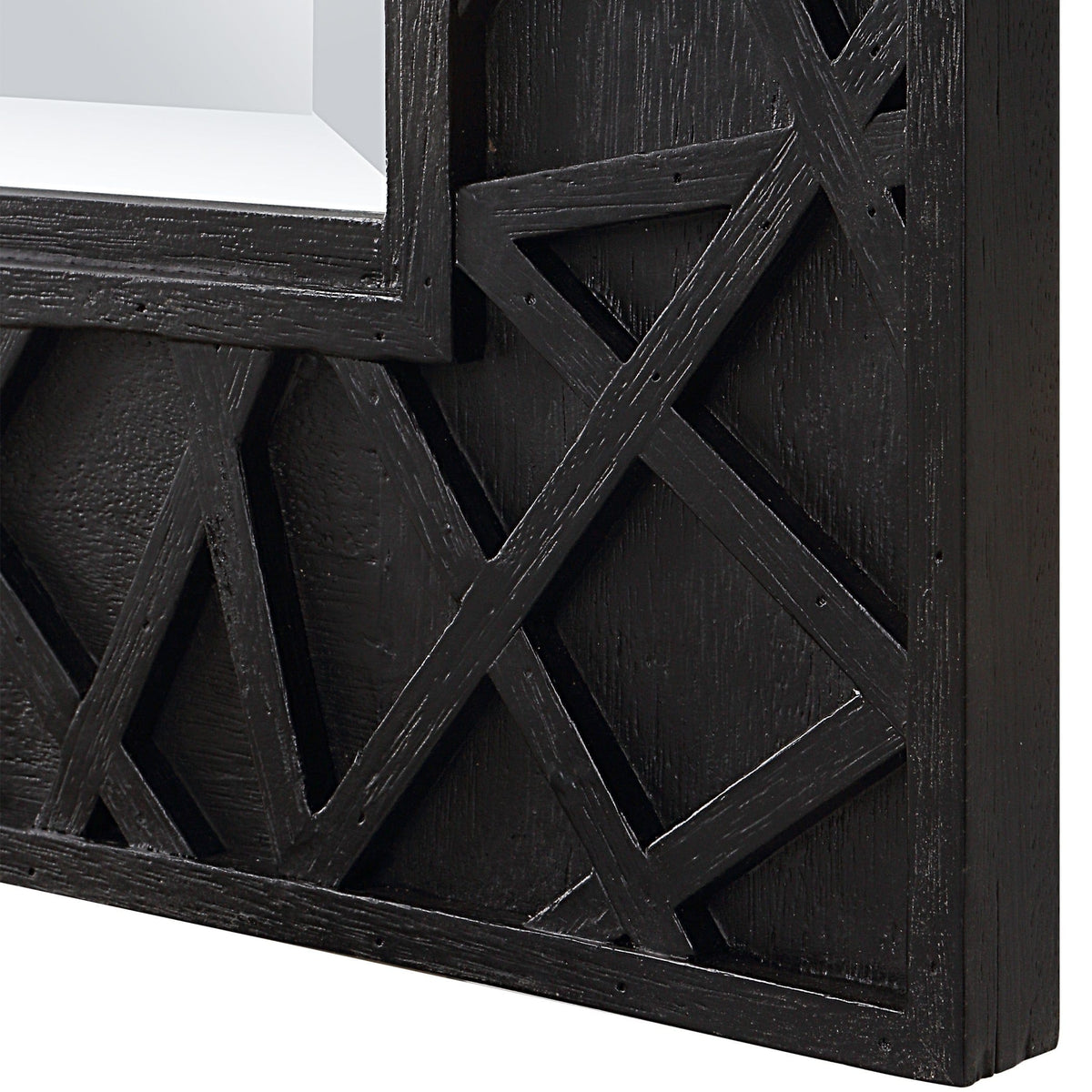 Uttermost Mirrors Everest Satin Black Mirror House of Isabella UK