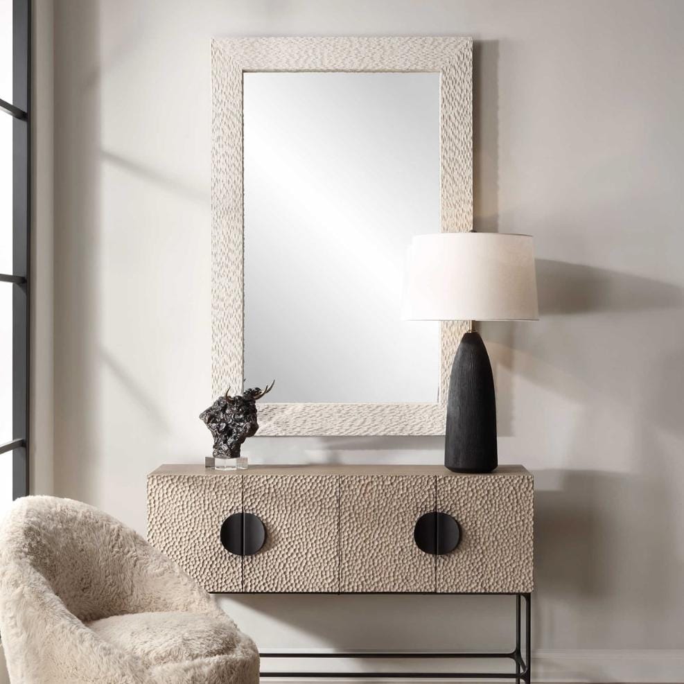 Uttermost Mirrors Everett Ivory Stone Mirror House of Isabella UK