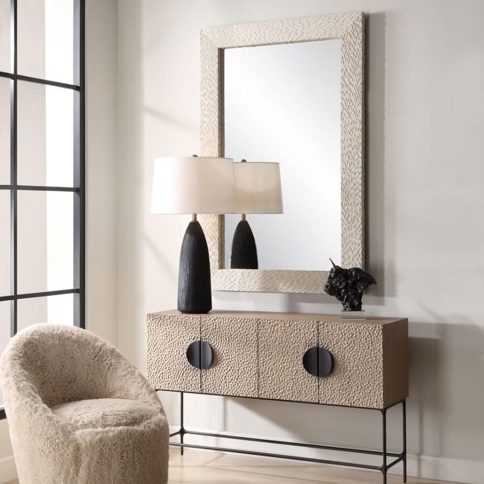 Uttermost Mirrors Everett Ivory Stone Mirror House of Isabella UK