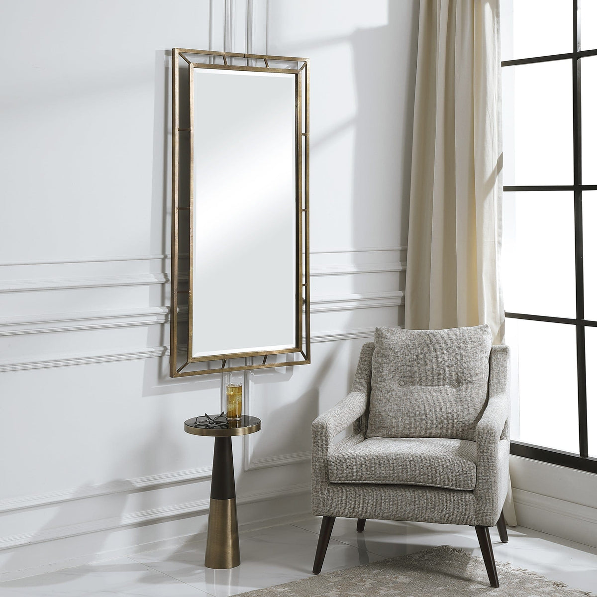Uttermost Mirrors Farrow Copper Industrial Mirror House of Isabella UK