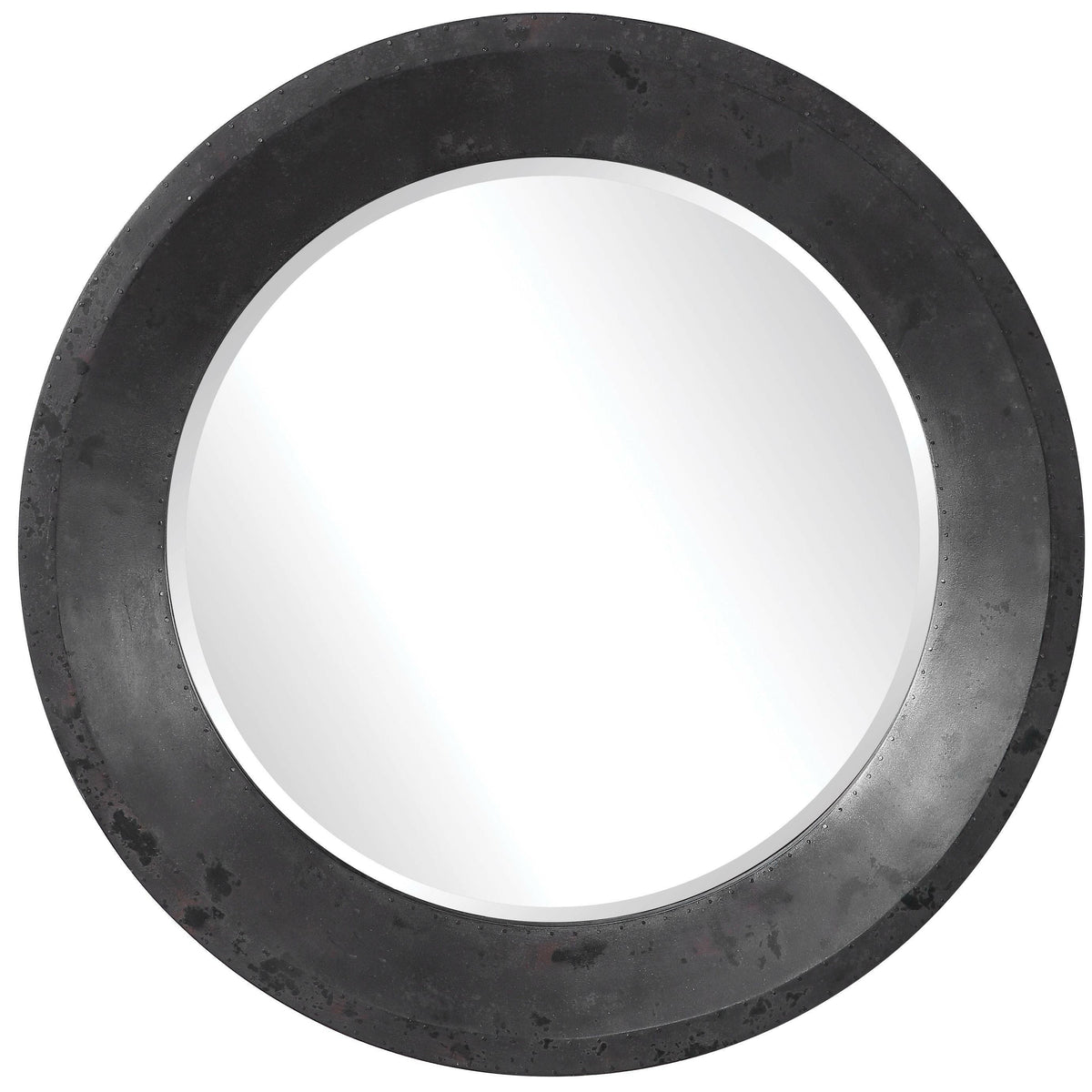 Frazier Round Industrial Mirror.