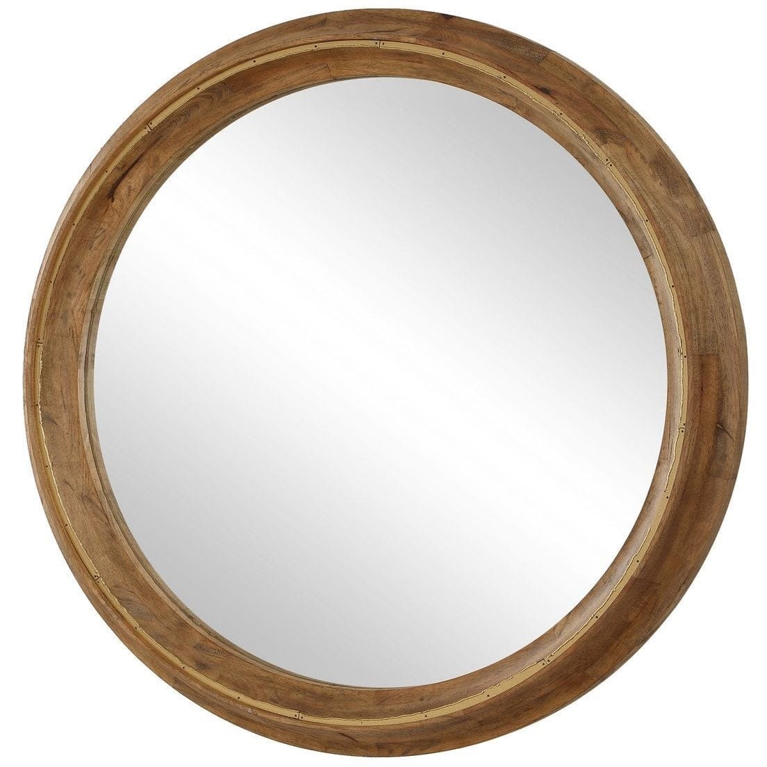 Uttermost Mirrors Frontier Round Mirror in Wood House of Isabella UK