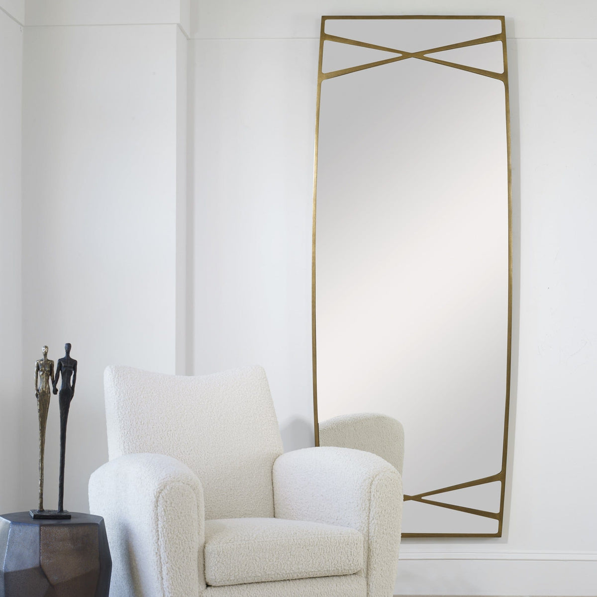 Uttermost Mirrors Gentry Oversized Gold Mirror House of Isabella UK