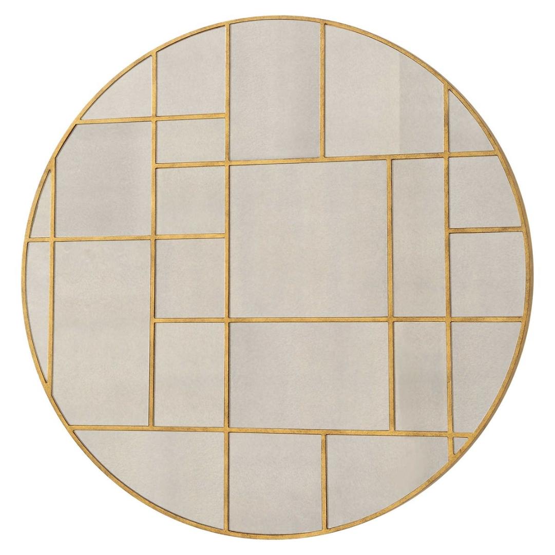 Uttermost Mirrors Geometric Round Mirror House of Isabella UK