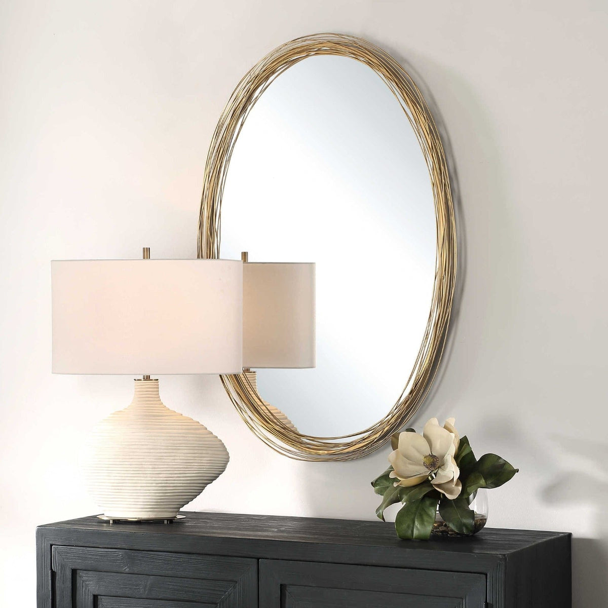Uttermost Mirrors Gillian Oval Mirror House of Isabella UK