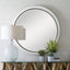 Uttermost Mirrors Granada Whitewash Round Mirror House of Isabella UK