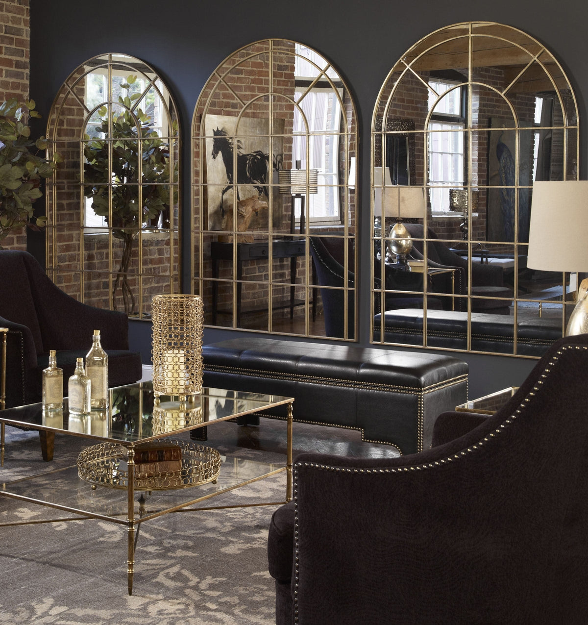 Uttermost Mirrors Grantola Arched Mirror House of Isabella UK