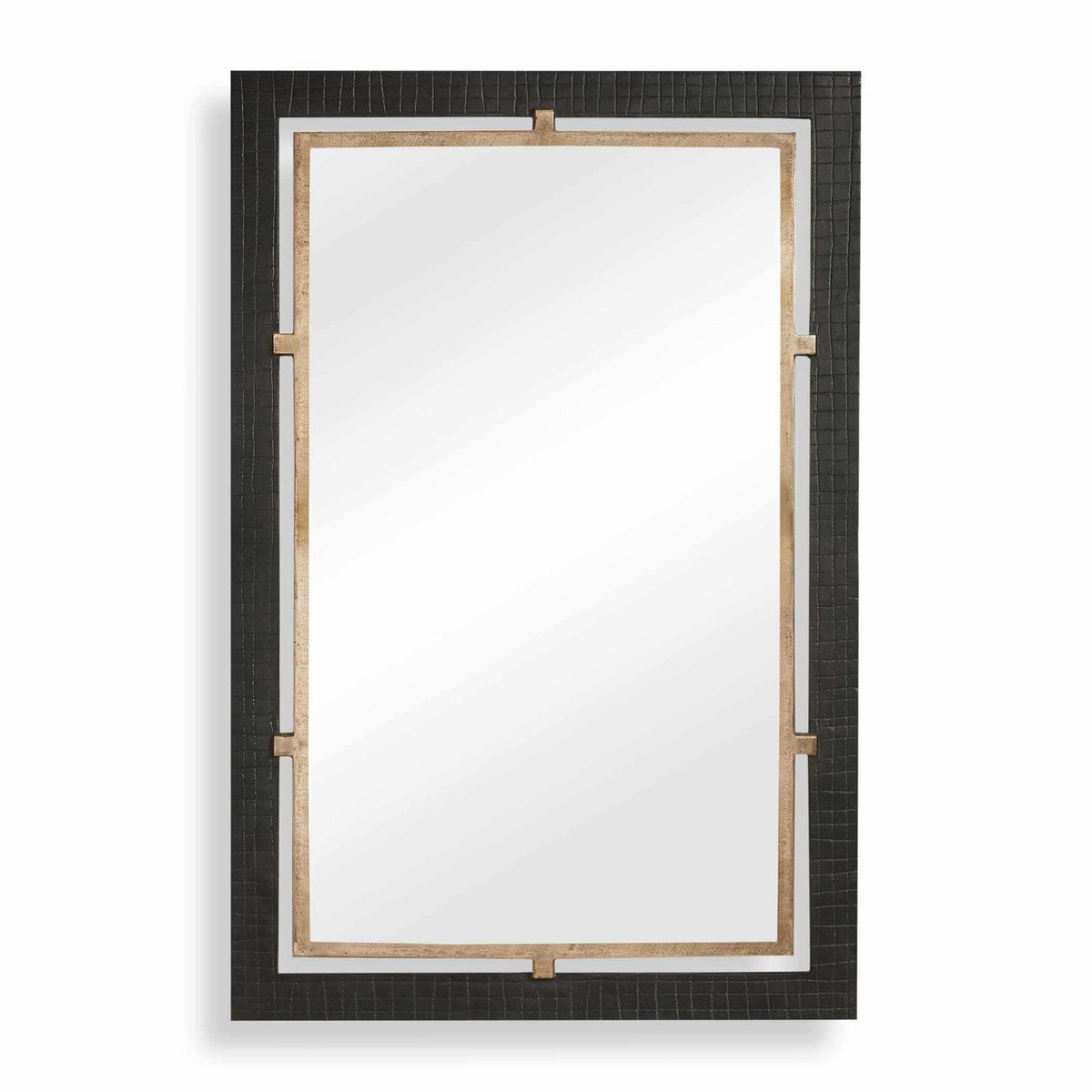 Uttermost Mirrors Guerra Walnut & Brass Mirror House of Isabella UK