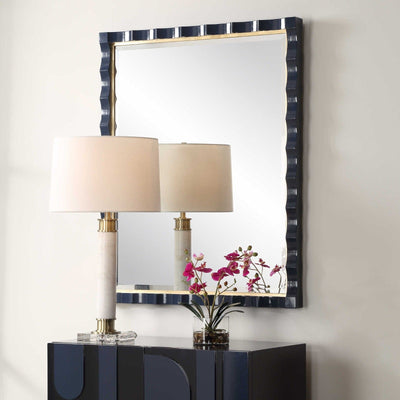 Uttermost Mirrors Gulf Mirror in Navy House of Isabella UK