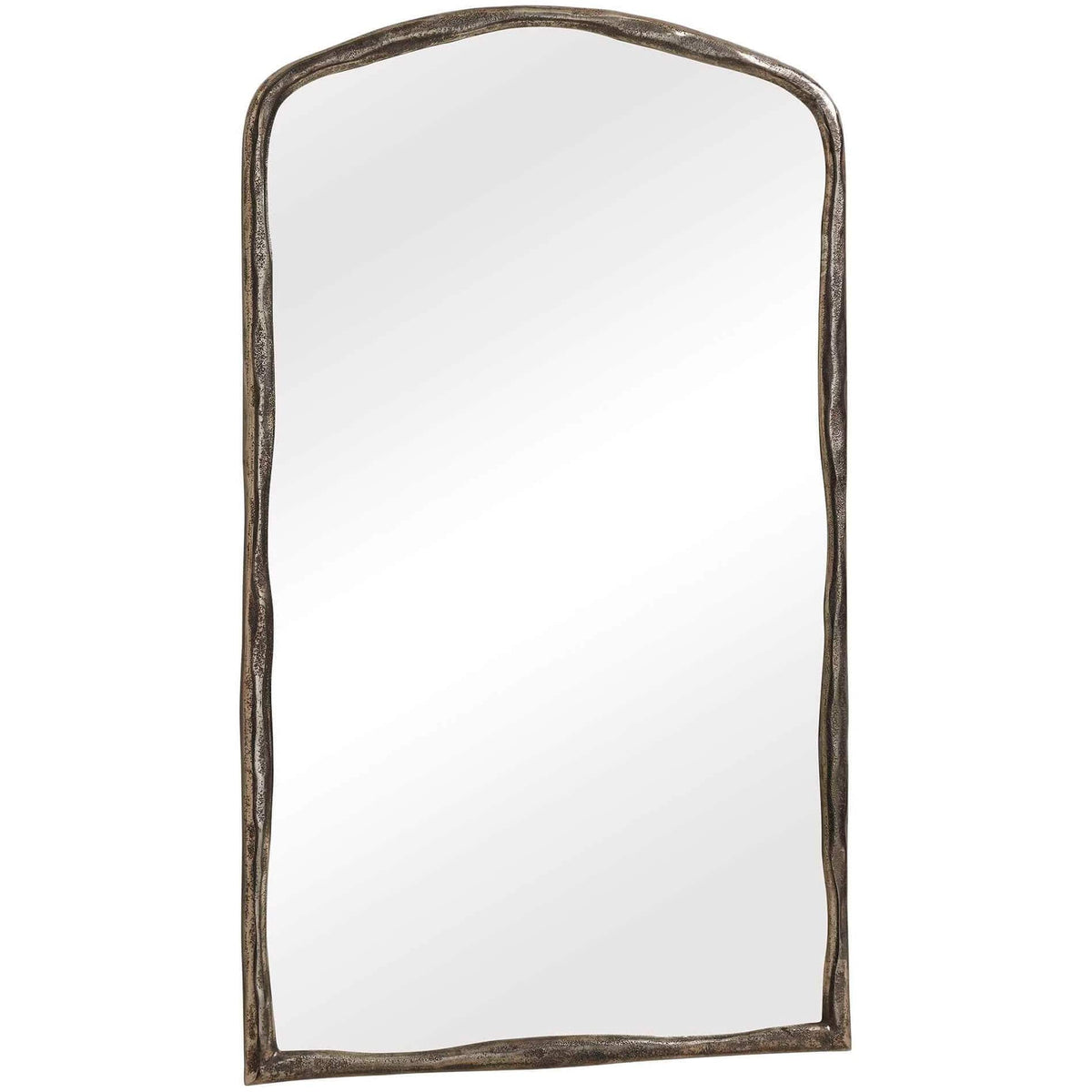 Uttermost Mirrors Hammered Antique Nickel Arch Mirror House of Isabella UK