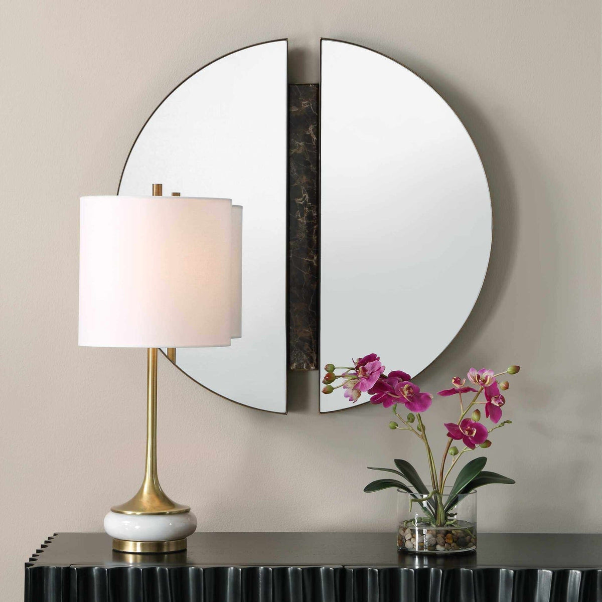 Uttermost Mirrors Hanover Divided Round Mirror House of Isabella UK