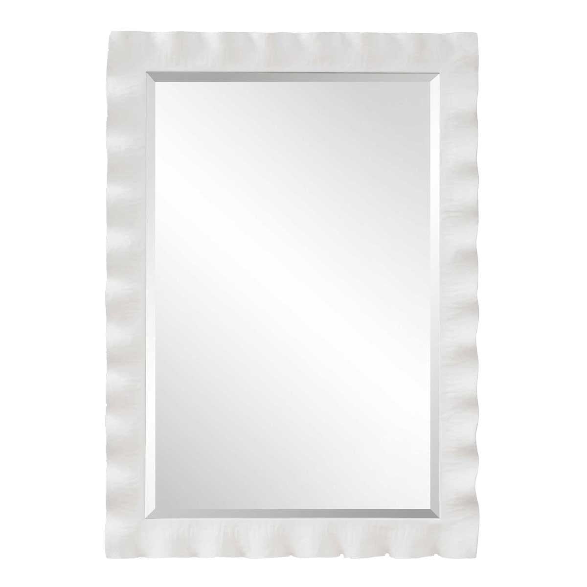 Uttermost Mirrors Haya White Scalloped Mirror House of Isabella UK