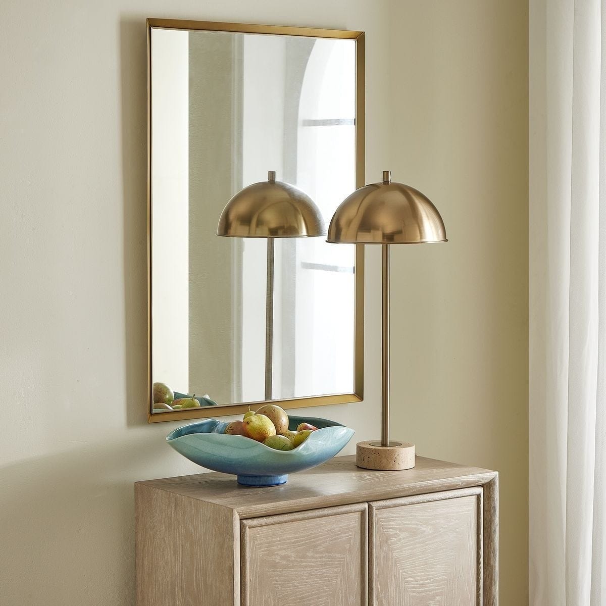 Uttermost Mirrors Heisler Brass Mirror House of Isabella UK